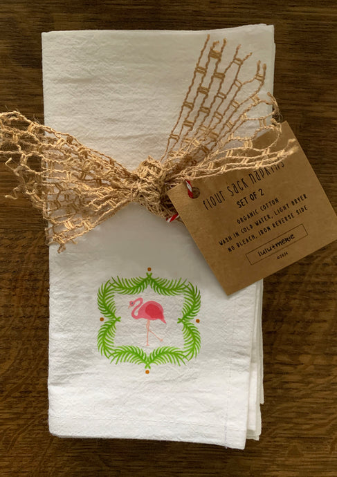 flamingo napkin