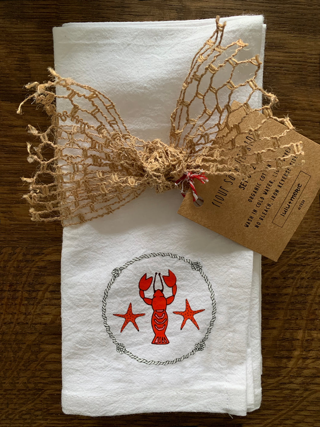 block island lobster bake napkin