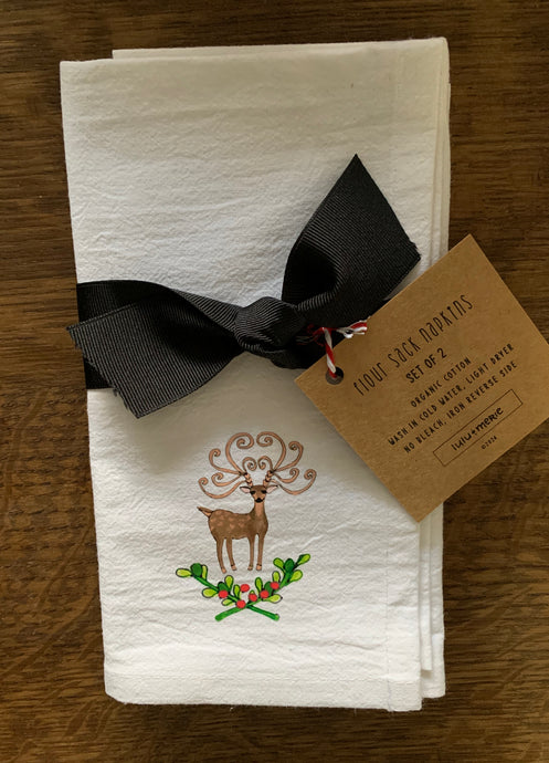 reindeer napkin